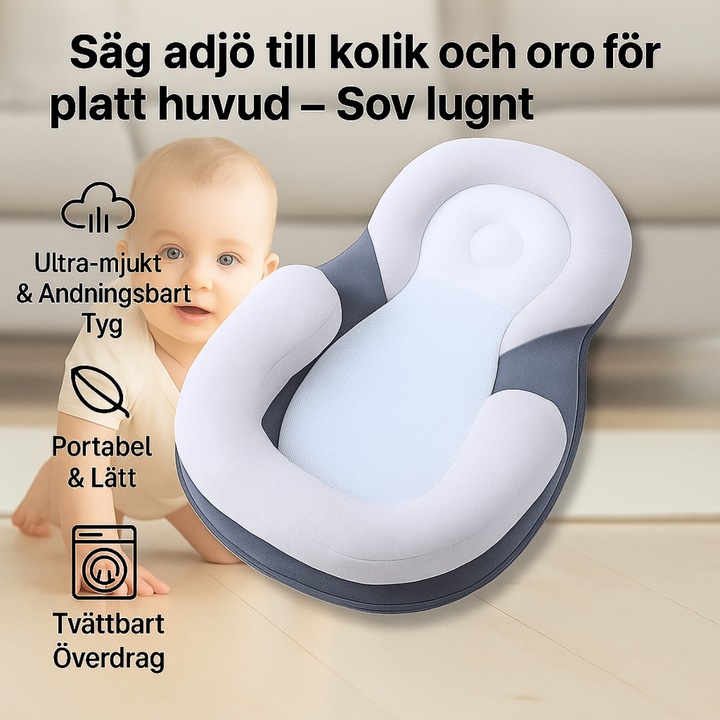 BabyQuiet™ |  Anti-kolik & Anti-platt huvud Sovkudde för spädbarn