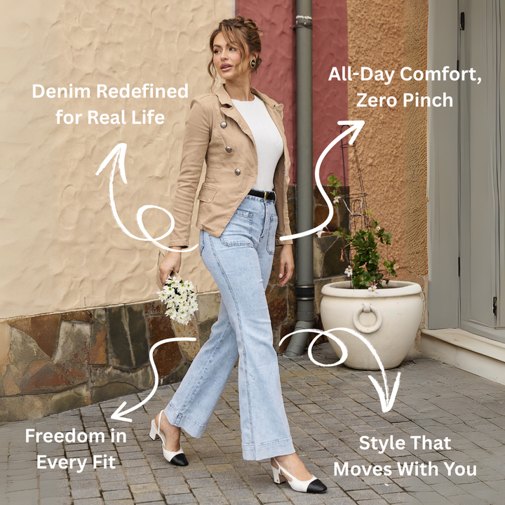 LoftRae™ Wide Fit Jeans | 1+1 Free