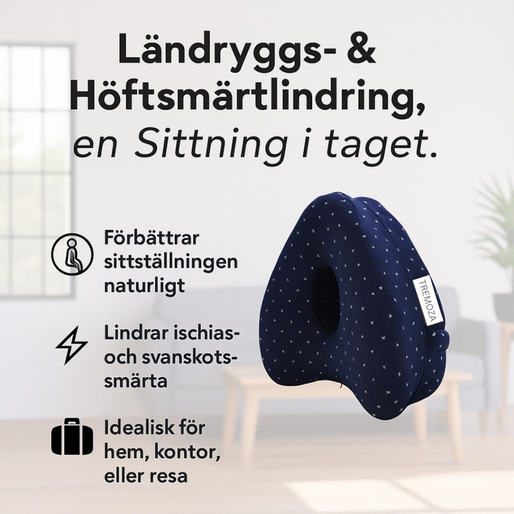 AlignEase™ | Ergonomisk stödkudde mot rygg- och höftsmärta