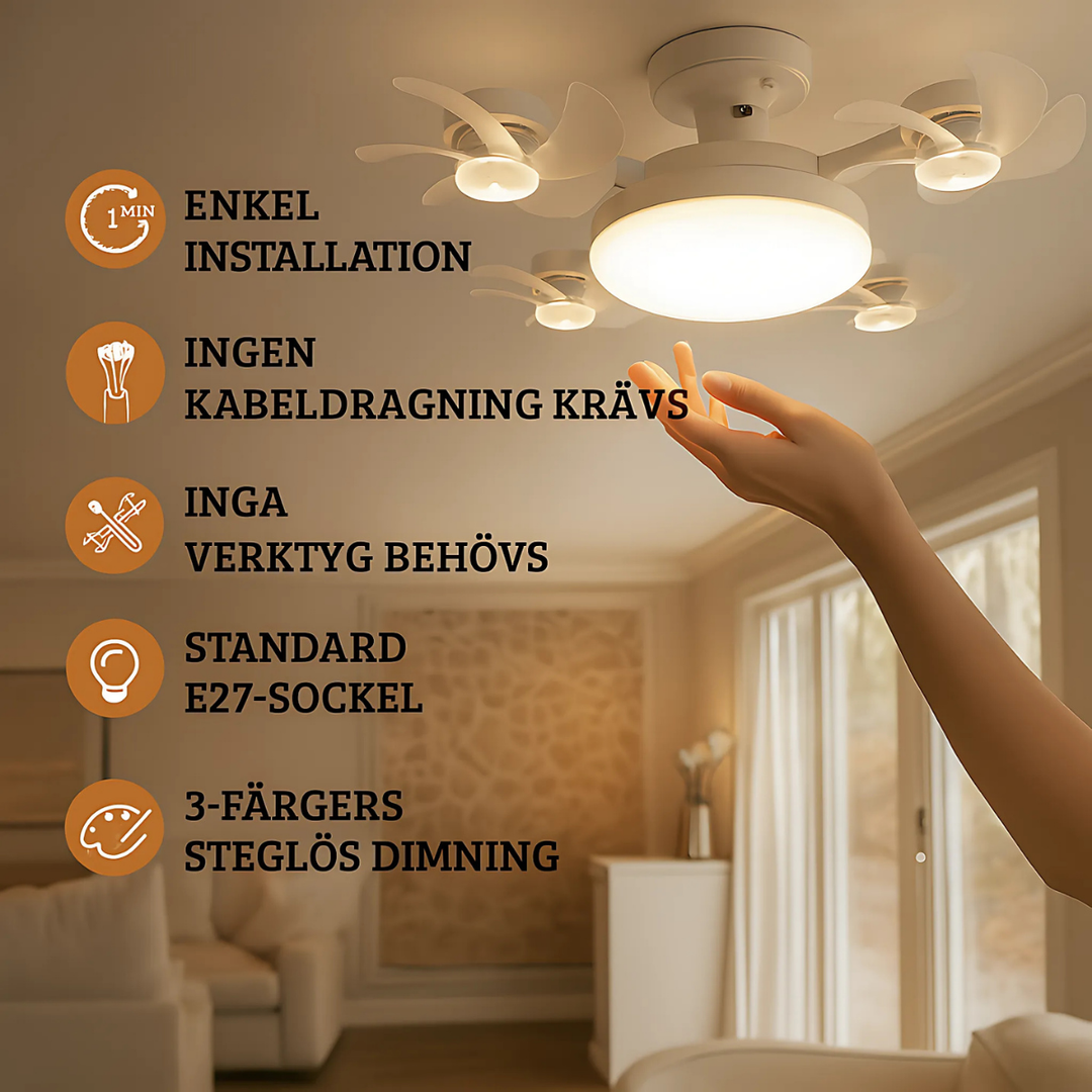 HimmelBris™ | Drönarlampa med kylfläkt