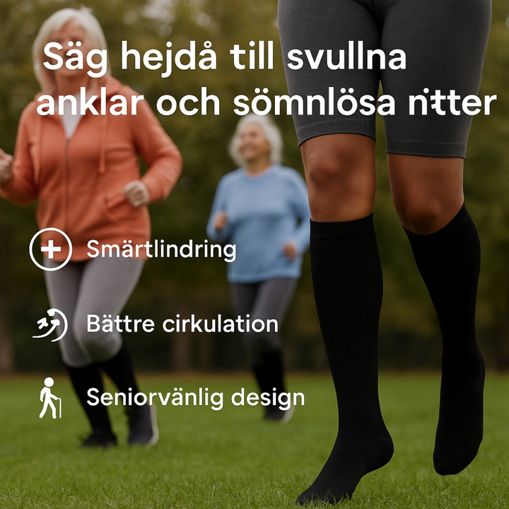 CompSock™ | Breda kompressionsstrumpor för smärtlindring