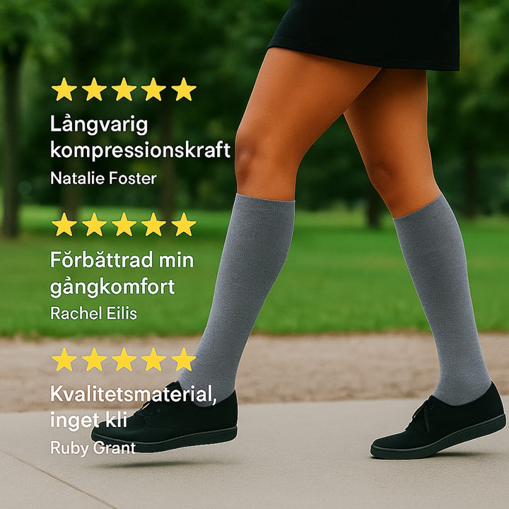 CompSock™ | Breda kompressionsstrumpor för smärtlindring